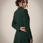 NAKHLAH blazer in Deep Saudi Green, rear three-quarter view.