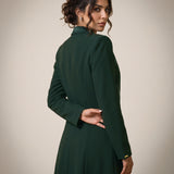 NAKHLAH blazer in Deep Saudi Green, rear three-quarter view.