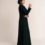 GLORY blazer in Deep Saudi Green, full-length side profile.