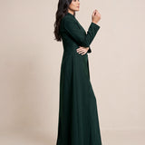 TERRA blazer in Deep Saudi Green, full-length side profile.
