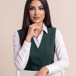 WAQAR formal set in Saudi Green, full-length back view.