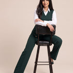WAQAR formal set in Saudi Green, open styling view.