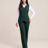 WAQAR formal set in Saudi Green, three-quarter full-length view.