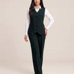 WAQAR formal set in Deep Saudi Green, three-quarter full-length view.